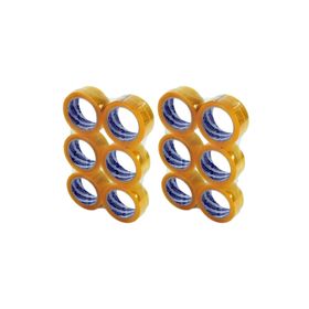Royaleks Güçlü Yapışkan Yüzey 40 mm 100 m 12 Adet Şeffaf Koli Bandı