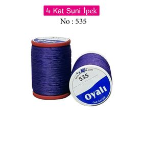Royaleks No: 535 Oyalı 4 Kat Suni İpek İğne Oyası Boncuk İpi