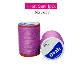 Royaleks No: 637 Oyalı 4 Kat Suni İpek İğne Oyası Boncuk İpi