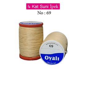 Royaleks No: 69 Oyalı 4 Kat Suni İpek İğne Oyası Boncuk İpi