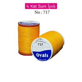 Royaleks No: 717 Oyalı 4 Kat Suni İpek İğne Oyası Boncuk İpi