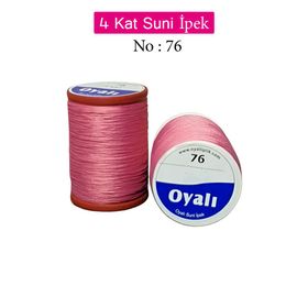 Royaleks No: 76 Oyalı 4 Kat Suni İpek İğne Oyası Boncuk İpi