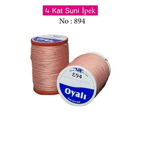 Royaleks No: 894 Oyalı 4 Kat Suni İpek İğne Oyası Boncuk İpi