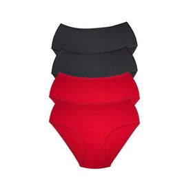 Royaleks S013 4 Adet Kadın Yüksek Bel Ribana Bato Külot
