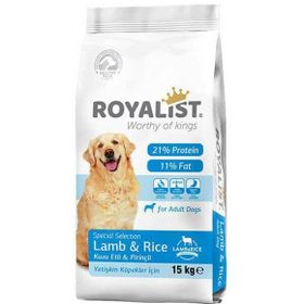 Royalist 15 kg Premium Kuzu Etli ve Pirinçli Yetişkin Köpek Maması