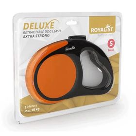 Royalist Deluxe Extra Strong Turuncu Small 3 mt Otomatik Köpek Gezdirme Tasması