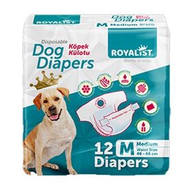 Royalist Medium 46-66 cm 12 Adet Köpek Alt Bağlama Bezi