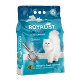 Royalist Süper Topaklanan Marsilya Sabun Kokulu Bentonit 10 lt Doğal Kedi Kumu