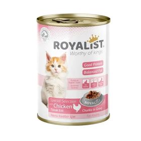 Royalist Tavuk Etli Gravy Konserve Yavru Özel 400 gr Kedi Maması