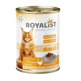 Royalist Tavuk Etli Gravy Konserve Yetişkinlere Özel 400 gr Kedi Maması