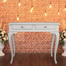 Roys Ahşap 100 cm Çekmeceli Gri Eskitme Dresuar