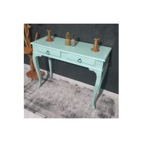 Roys Ahşap 100 cm Çekmeceli Mint Yeşili Eskitme Dresuar