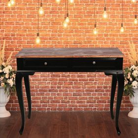 Roys Ahşap 100 cm Çekmeceli Siyah Ceviz Dresuar