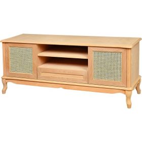 Roys Ahşap 4558 Masif Ham 140 cm Lükens Hasırlı Tv Ünitesi