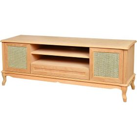 Roys Ahşap 4559 Masif Ham 160 cm Lükens Hasırlı Tv Ünitesi