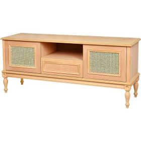 Roys Ahşap 4567 Masif Ham 150 cm Madalyon Hasırlı Tv Ünitesi