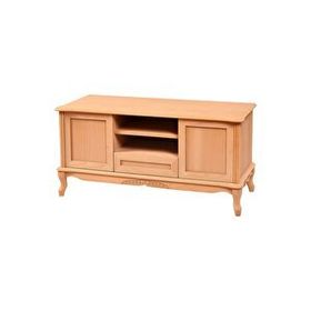 Roys Ahşap 4573 Masif Ham 120 cm Lükens Oymalı Tv Ünitesi