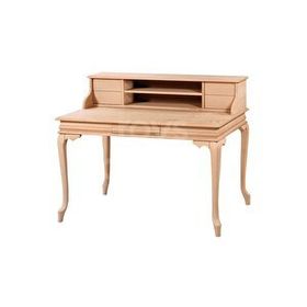Roys Ahşap 5218 Masif Ham 125 cm Kahverengi Lükens Raflı Çalışma Masası