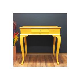 Roys Ahşap 80 cm Çekmeceli Koyu Sarı Eskitme Dresuar