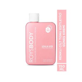 Roys Beauty SPF 50+150 ml Renkli Cilt Tonu Eşitleyici Güneş Kremi