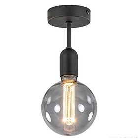 Rsylight 10 cm Retro Metal Siyah Tavan Plofyoner Avize