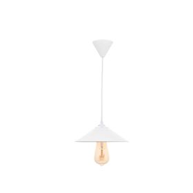 Rsylight 23 cm Retro Metal Beyaz Rustik Tekli Sarkıt Avize