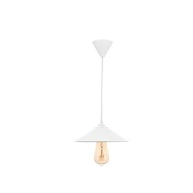 Rsylight 23 cm Retro Metal Beyaz Rustik Tekli Sarkıt Avize
