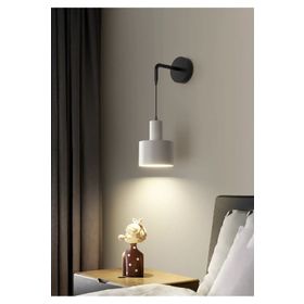 Rsylight 25 cm Retro Metal Rustik Dekoratif Beyaz Tekli Sarkıt Avize