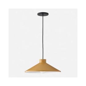 Rsylight 35 cm Retro Metal Dekotatif Rustik Sarı Tekli Sarkıt Avize