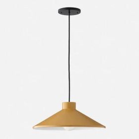 Rsylight 35 cm Retro Metal Dekotatif Rustik Sarı Tekli Sarkıt Avize