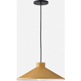 Rsylight 35 cm Retro Metal Dekotatif Rustik Sarı Tekli Sarkıt Avize