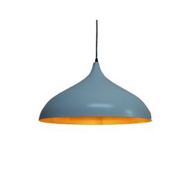 Rsylight 43 cm Retro Metal Sarkıt Rustik Tekli Sarkıt Siyah İçi Sarı Avize
