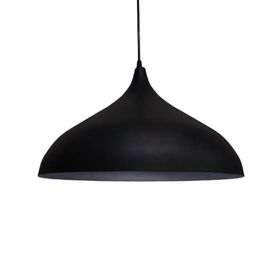 Rsylight 43 cm Retro Metal Sarkıt Rustik Tekli Sarkıt Siyah İçi Siyah Avize