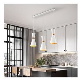 Rsylight 60 cm Retro Metal Masa Üstü Dekoratif Rustik 3'lü Vintage Avize