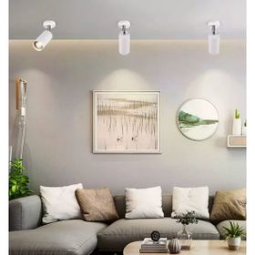 Rsylight Metal Dekoratif Beyaz Mafsallı Gün Işığı Ampullü Spot Armatür