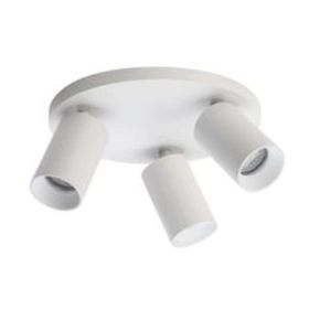 Rsylight Metal Hareketli Modern Beyaz 3'lü Gün Işığı Ampullü Led Spot Avize