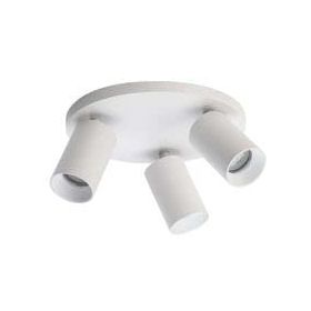 Rsylight Metal Hareketli Modern Beyaz 3'lü Gün Işığı Ampullü Led Spot Avize