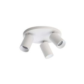 Rsylight Metal Hareketli Modern Beyaz 3'lü Gün Işığı Ampullü Led Spot Avize