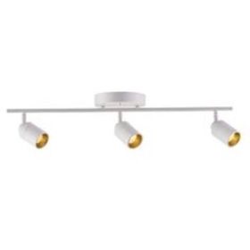 Rsylight Metal Hareketli Modern Beyaz 3'lü Led Beyaz Ampullü Spot Avize