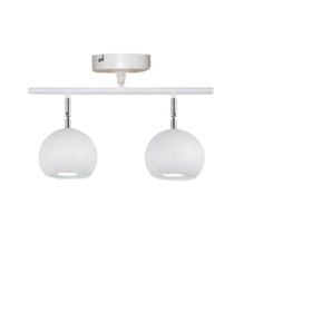 Rsylight Metal Modern Spor Beyaz Mafsallı Beyaz Ampullü Led Spot Avize