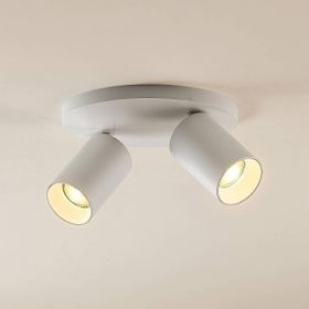 Rsylight Metal Modern Spor Beyaz Mafsallı Beyaz Ampullü Led Spot Avize
