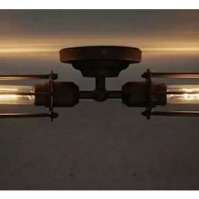 Rsylight Retro Dekoratif Rustik Siyah Tavan ve Duvar Aplik Armatür Avize