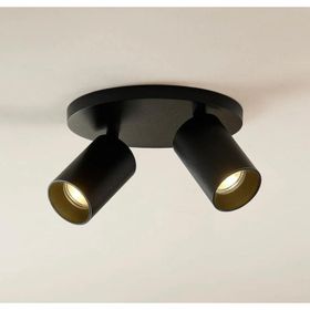 Rsylight Retro Metal 2'li Hareketli Beyaz Led Ampullü Spot Led Avize