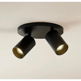 Rsylight Retro Metal 2'li Hareketli Beyaz Led Ampullü Spot Led Avize