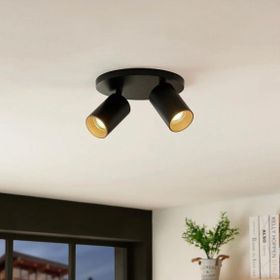 Rsylight Retro Metal 2'li Hareketli Gün Işığı Ampullü Spot Led Avize