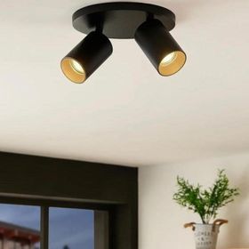 Rsylight Retro Metal 2'li Hareketli Gün Işığı Ampullü Spot Led Avize
