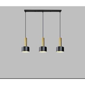 Rsylight Retro Metal 3'lü Masa Üstü Siyah Gold Dekoratif Rustik Sarkıt Avize