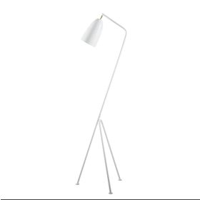 Rsylight Retro Metal Dekoratif Beyaz 3 Ayaklı Köşe Lambası Lambader