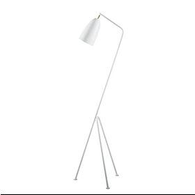 Rsylight Retro Metal Dekoratif Beyaz 3 Ayaklı Köşe Lambası Lambader