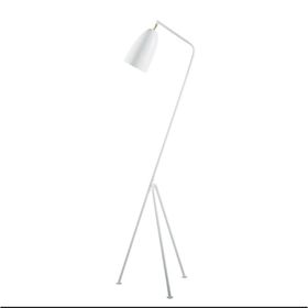 Rsylight Retro Metal Dekoratif Beyaz 3 Ayaklı Köşe Lambası Lambader